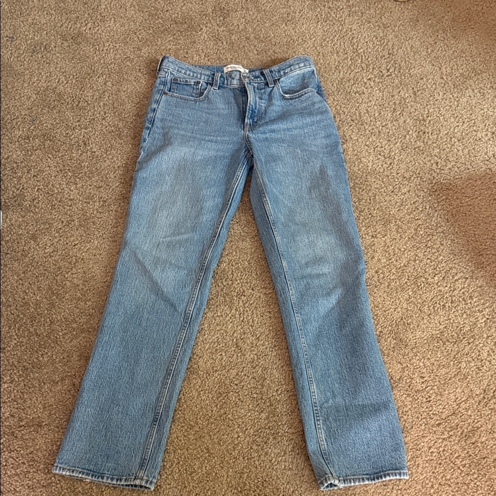 Ambercrombie And Fitch Blue Women's Jeans